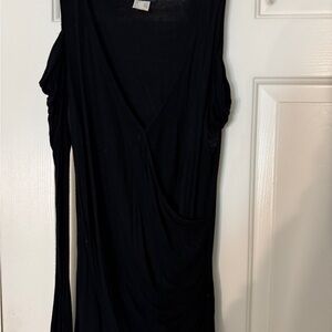 Black Cold Shoulder Shirt.